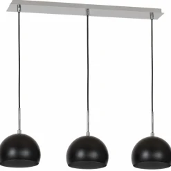 Sklep Kaja Potrójna lampa wisząca, nad wyspę kuchenną LX 0517 z serii COOL | Kaja czarny Sale