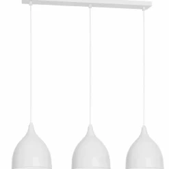 Sklep Kaja Potrójna lampa wisząca, otwarte klosze LX 9429 z serii NOAK | Kaja biały Flash Sale