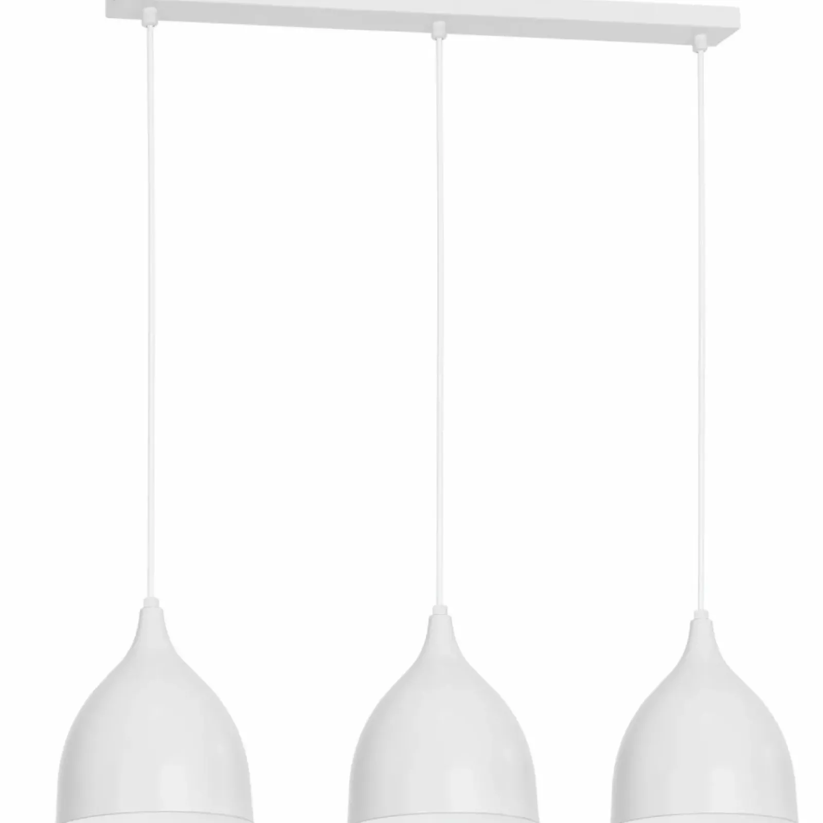 Sklep Kaja Potrójna lampa wisząca, otwarte klosze LX 9429 z serii NOAK | Kaja biały Flash Sale