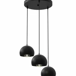 Sklep Kaja Potrójna lampa wisząca, półkoliste klosze LX 3742 z serii COOL | Kaja czarny Cheap