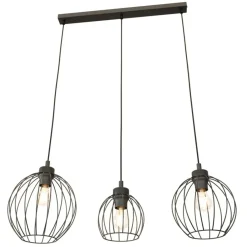 Sklep Kaja Potrójna lampa wisząca, regulowana wysokość 1369/3 z serii NANDO czarny Outlet