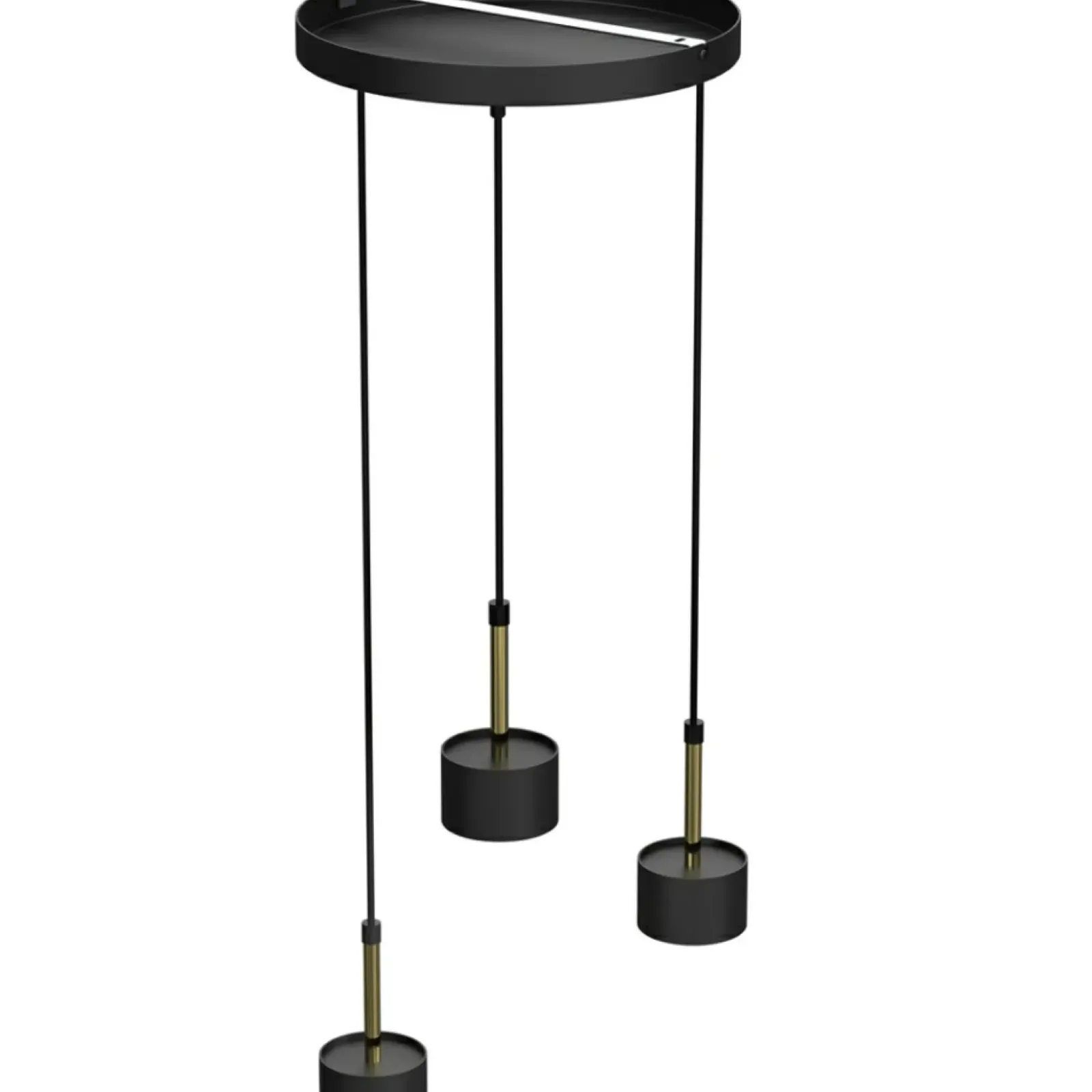 Sklep Kaja Potrójna lampa wisząca w czarno-złotym kolorze MLP7762 z serii ARENA | Kaja Oświ Discount