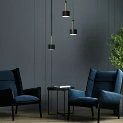 Sklep Kaja Potrójna lampa wisząca w czarno-złotym kolorze MLP7762 z serii ARENA | Kaja Oświ Discount