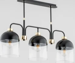 Sklep Kaja Potrójna lampa wisząca z designerskimi kloszami AL 63001 | Kaja Best
