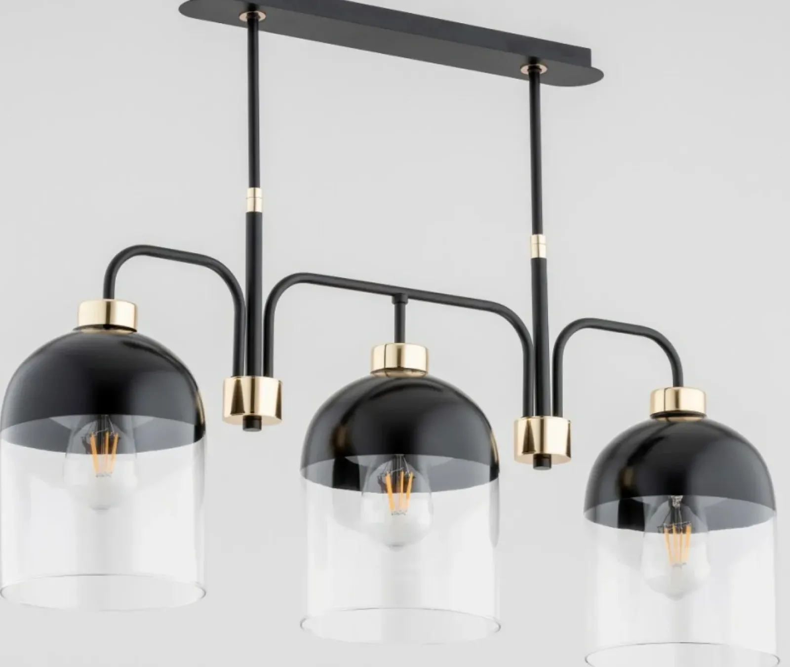 Sklep Kaja Potrójna lampa wisząca z designerskimi kloszami AL 63001 | Kaja Best