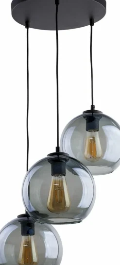 Sklep Kaja Potrójna lampa wisząca z dymionymi kloszami TK 2819 z serii CUBUS Store