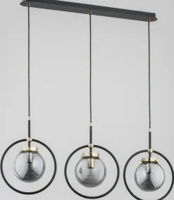Sklep Kaja Potrójna lampa wisząca z grafitowymi kloszami AL 62174 | Kaja Discount