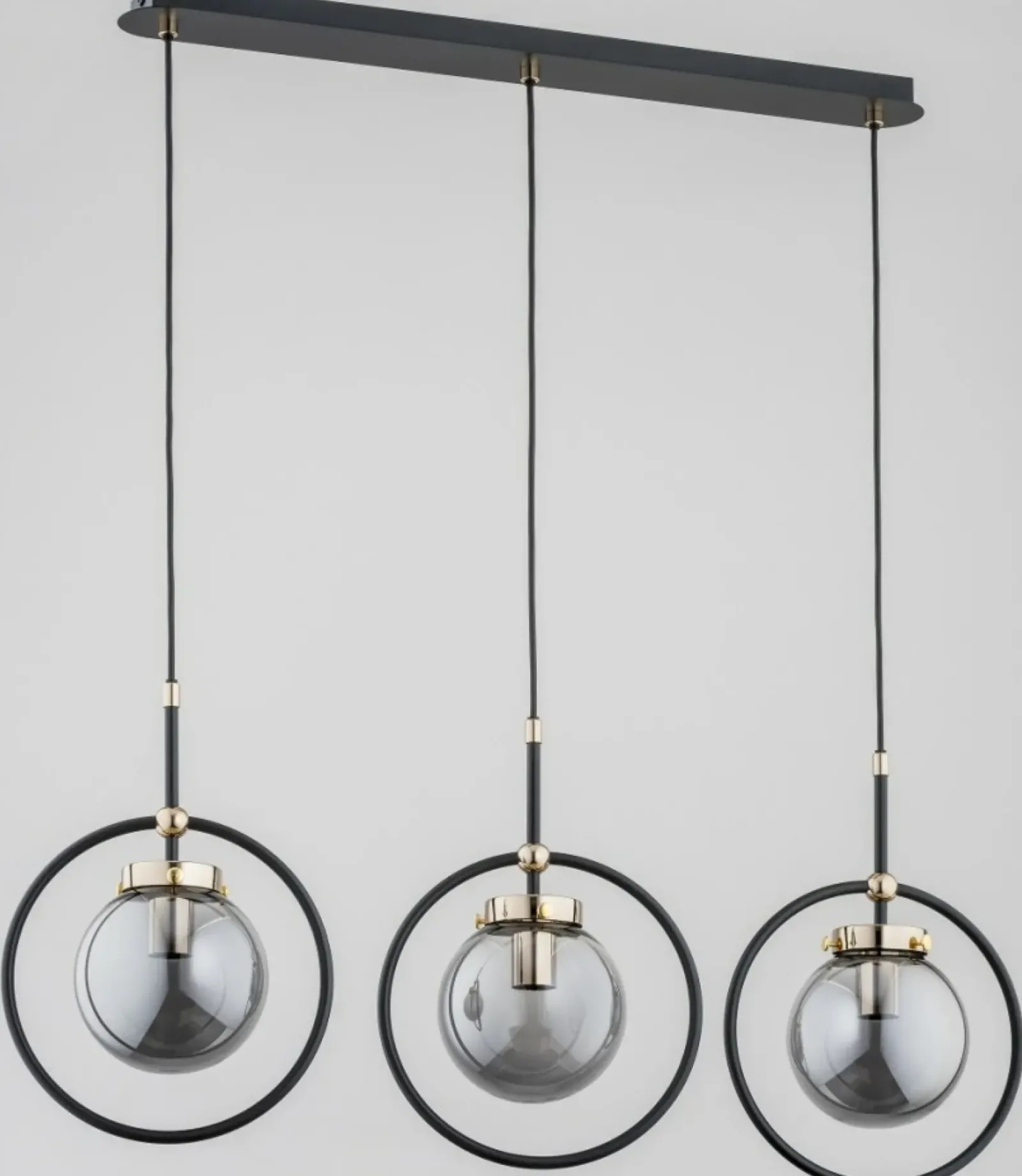 Sklep Kaja Potrójna lampa wisząca z grafitowymi kloszami AL 62174 | Kaja Discount