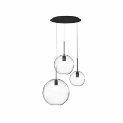 Sklep Kaja Potrójna lampa wisząca z kloszami 7788 | Kaja Oświetlenie transparentny Shop