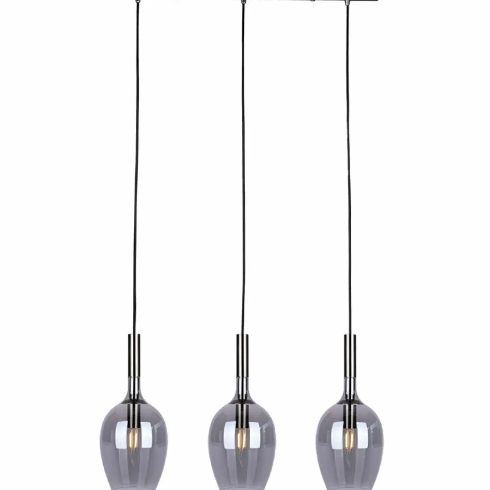 Sklep Kaja Potrójna lampa wisząca z ozdobnymi kloszami ML8814 LUGANO | Kaja Fashion