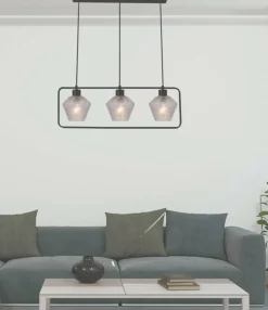 Sklep Kaja Potrójna lampa wisząca ze szklanymi kloszami 33-26866 z serii NIKO | Kaja Oświet czarny Best