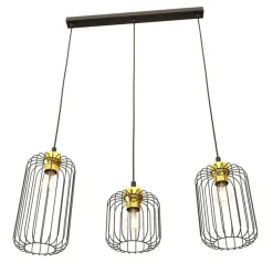 Sklep Kaja Potrójna lampa wisząca ze złotymi elementami 1364/3 z serii VANDER New