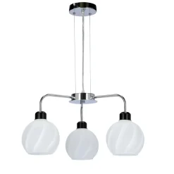 Sklep Kaja Potrójna, srebrna lampa wisząca z kloszami 33-23834 LARIX | Kaja Clearance