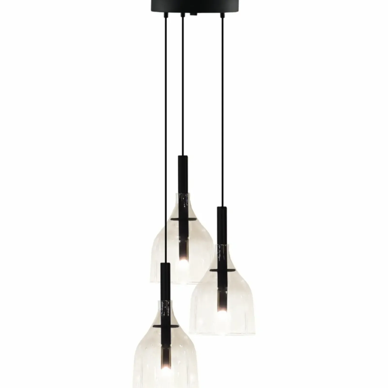 Sklep Kaja Potrójna, subtelna lampa wisząca do salonu ANT 5097 BOTOR | Kaja Shop