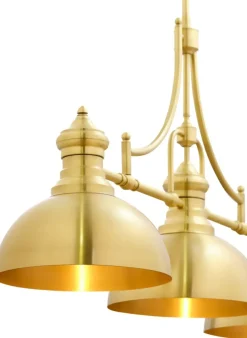 Sklep Kaja Potrójna, złota lampa nad stół JUP 1915 PLATINO | Kaja Oświetlenie Cheap