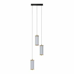 Sklep Kaja Potrójna, złota lampa wisząca do salonu MD3147-3A-3GT CALLY | Kaja Cheap