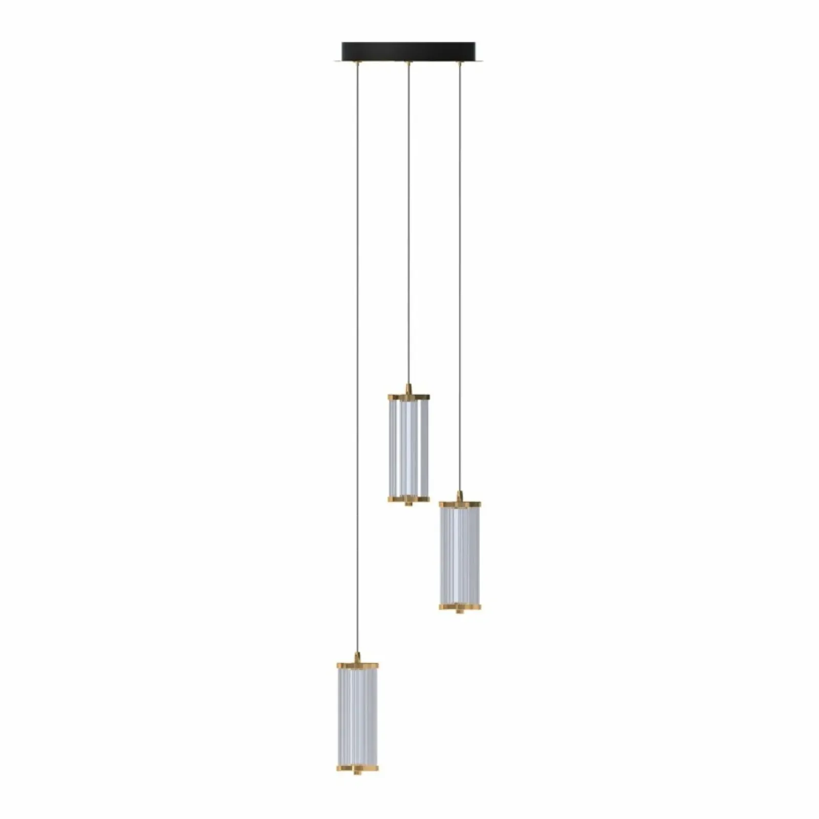 Sklep Kaja Potrójna, złota lampa wisząca do salonu MD3147-3A-3GT CALLY | Kaja Cheap
