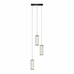Sklep Kaja Potrójna, złota lampa wisząca do salonu MD3147-3A-3GT CALLY | Kaja Cheap