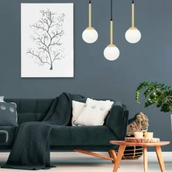 Sklep Kaja Potrójna, złota lampa wisząca z białymi kloszami MLP4821 z serii PARMA | Kaja Oś Shop