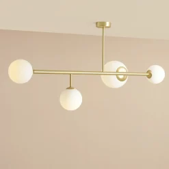 Sklep Kaja Pozioma lampa sufitowa z mlecznymi kloszami 1092PL_L40 z serii DIONE Zadzwońporabattel.783200183(8-16)/mailsklep@kaja.com.pl Store