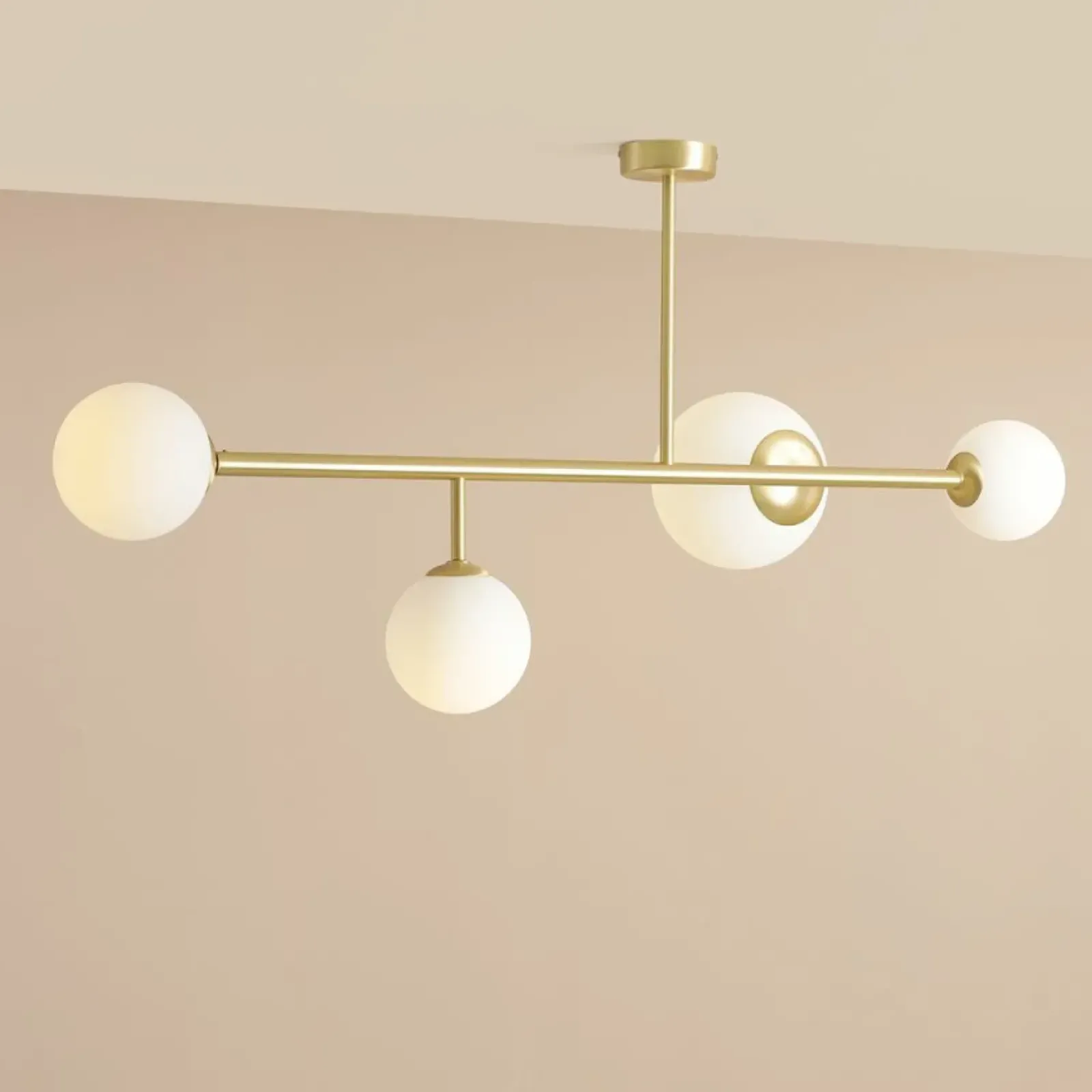 Sklep Kaja Pozioma lampa sufitowa z mlecznymi kloszami 1092PL_L40 z serii DIONE Zadzwońporabattel.783200183(8-16)/mailsklep@kaja.com.pl Store