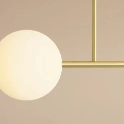 Sklep Kaja Pozioma lampa sufitowa z mlecznymi kloszami 1092PL_L40 z serii DIONE Zadzwońporabattel.783200183(8-16)/mailsklep@kaja.com.pl Store