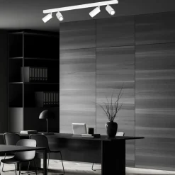 Sklep Kaja Prosta, biała lampa sufitowa do salonu MLP8804 HUDSON WHITE | Kaja New