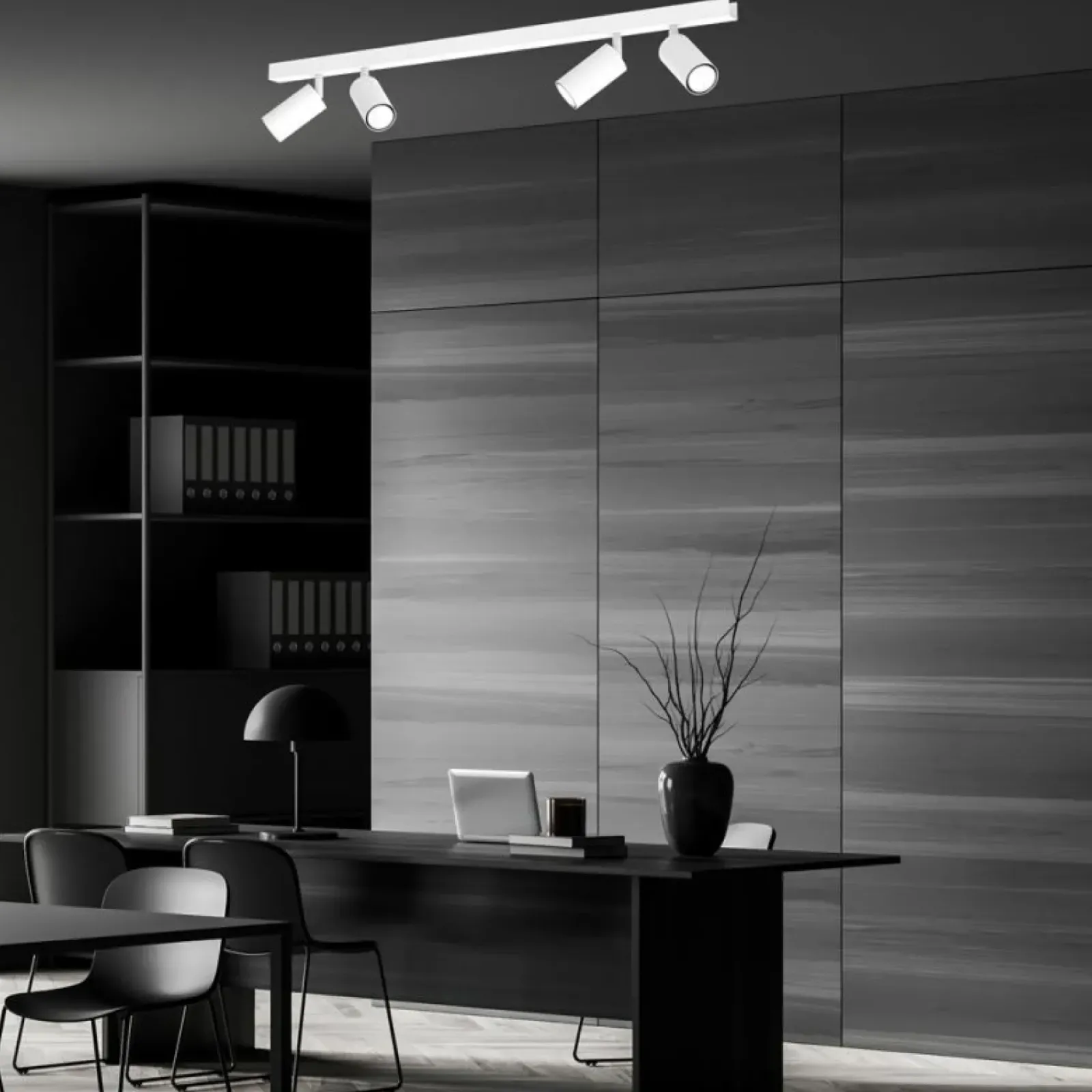 Sklep Kaja Prosta, biała lampa sufitowa do salonu MLP8804 HUDSON WHITE | Kaja New