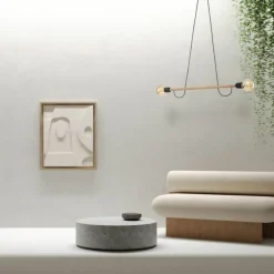 Sklep Kaja Prosta, drewniana lampa wisząca do sypialni TK 4951 z serii HELIX WOOD Clearance