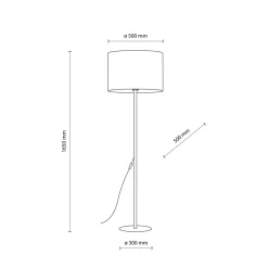 Sklep Kaja Prosta, klasyczna lampa podłogowa TK 16013 EARTH | Kaja Oświetlenie* Lampy Podłogowe Z Abażurem|Tradycyjne Lampy Podłogowe