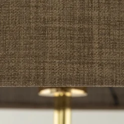 Sklep Kaja Prosta lampa na złotej nodze TK 16031 UMBERTO BROWN GOLD | Kaja* Lampy Podłogowe Z Abażurem|Tradycyjne Lampy Podłogowe