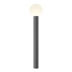 Sklep Kaja Prosta lampa ogrodowa, słupek z białym kloszem O598FL-01GR serii BOLD* Lampy Ogrodowe Stojące
