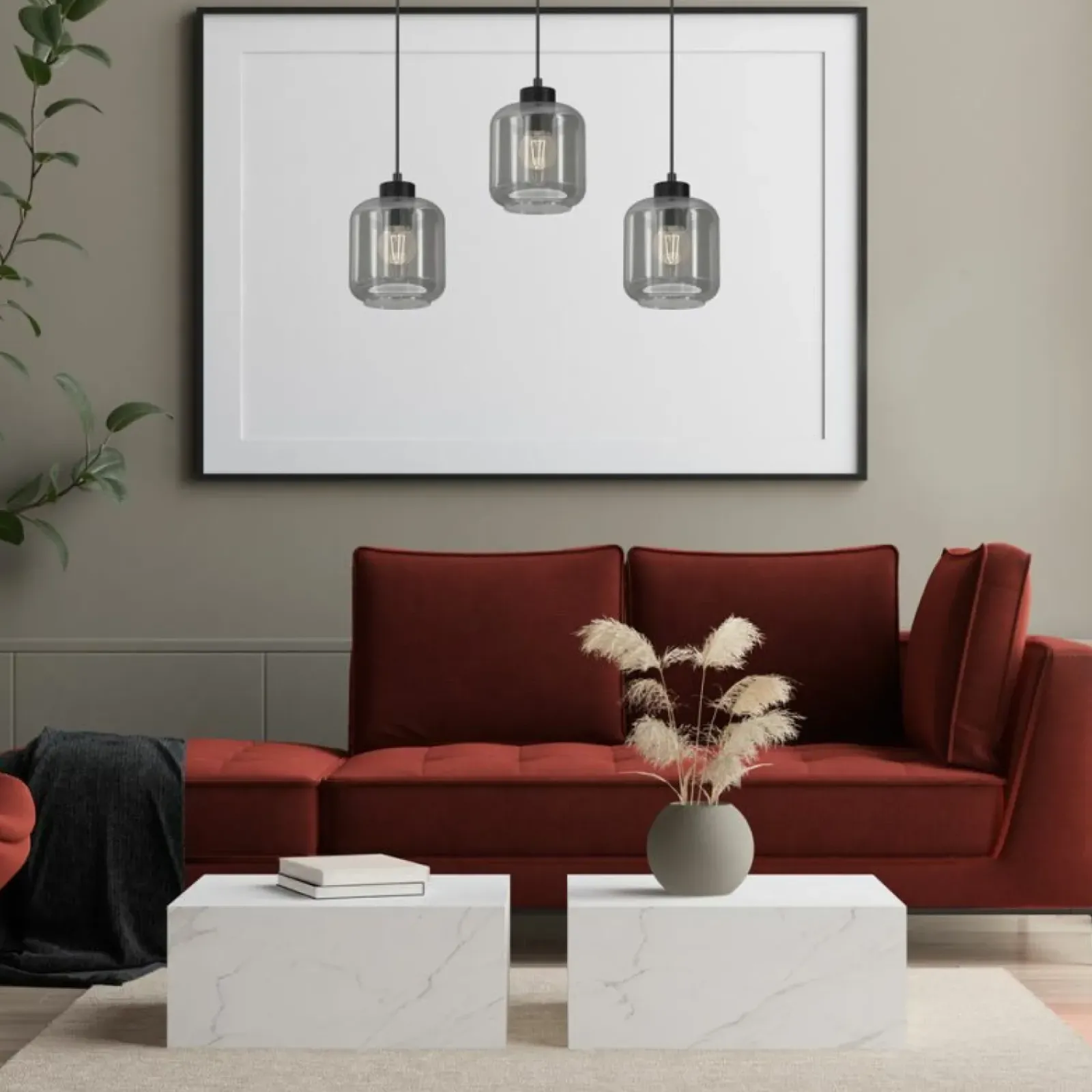 Sklep Kaja Prosta lampa wisząca nad stół w jadalni MLP8374 SOMBRA | Kaja Cheap