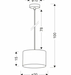 Sklep Kaja Prosta lampa wisząca z czarno-złotym abażurem 31-37572 PANDY | Kaja Discount