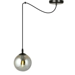Sklep Kaja Prosta lampa wisząca z jedną grafitową kulą 937/1 | Kaja Oświetlenie Sale