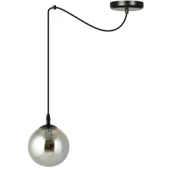 Sklep Kaja Prosta lampa wisząca z jedną grafitową kulą 937/1 | Kaja Oświetlenie Sale