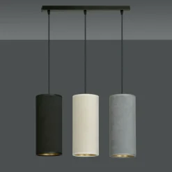 Sklep Kaja Prosta lampa wisząca z kolorowymi abażurami 1068/3 BENTE | Kaja Fashion