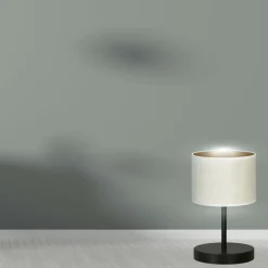 Sklep Kaja Prosta lampka do oświetlenia szafki nocnej 1052/LN1 HILDE | Kaja* Lampki Stołowe Z Abażurem|Tradycyjne Lampki Stołowe