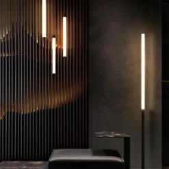Sklep Kaja Prosta, ledowa lampa podłogowa do salonu Z012FL-L18B3K z serii RAY* Lampy Led