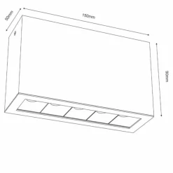 Sklep Kaja Prosta oprawa sufitowa box 9x15cm LED 4000K ANT 1040 z serii A-GLARE* Lampy Led