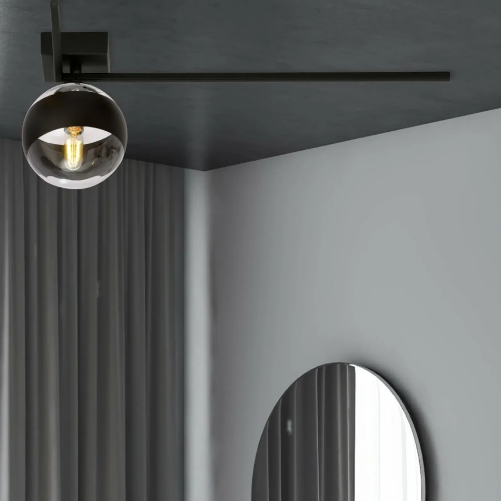 Sklep Kaja Prosta, pojedyncza lampa sufitowa z kloszem 1132/1F IMAGO | Kaja Discount