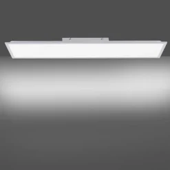 Sklep Kaja Prostokątny, plafon o dużej mocy 14753-21 z serii FLAT | Kaja srebrny Store