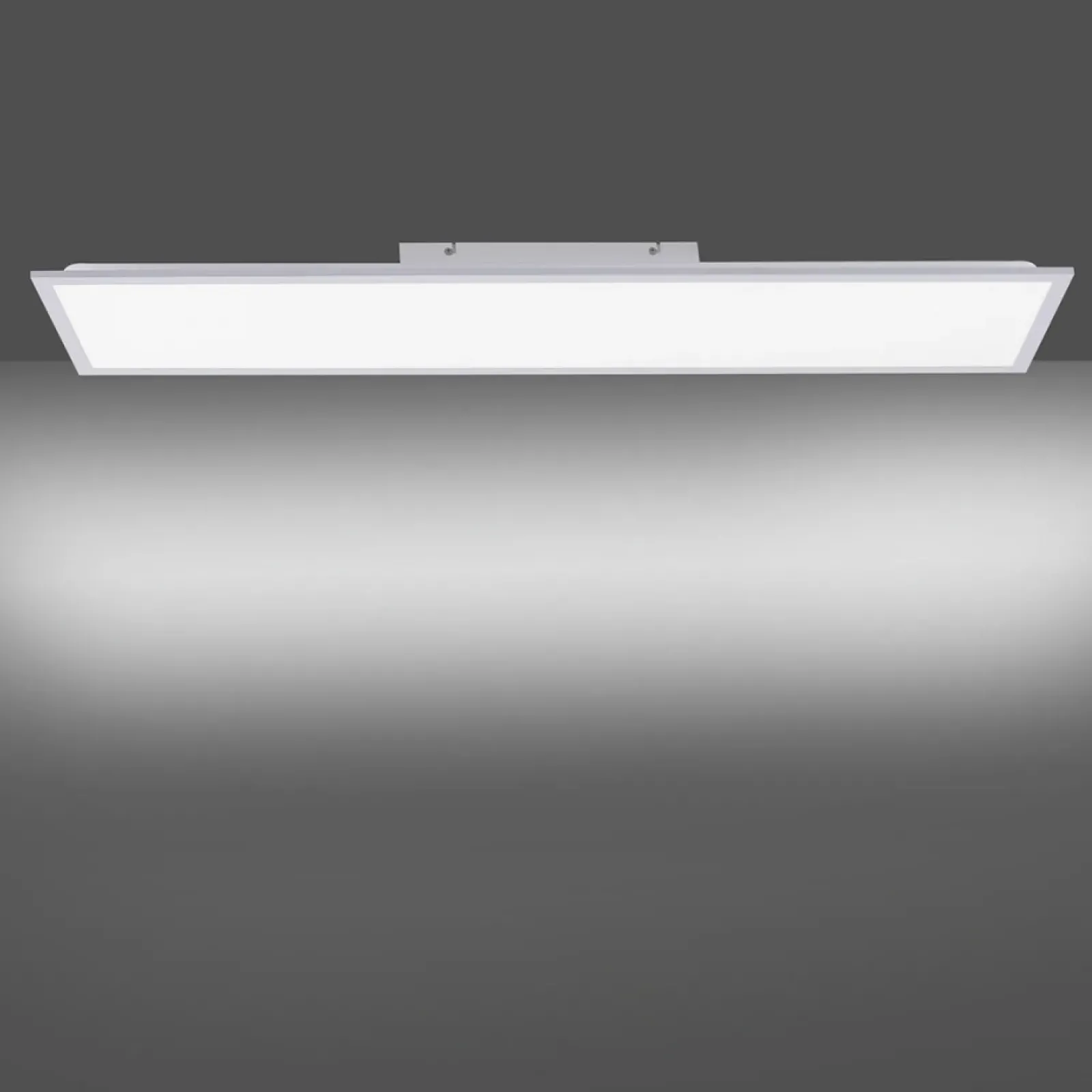 Sklep Kaja Prostokątny, plafon o dużej mocy 14753-21 z serii FLAT | Kaja srebrny Store