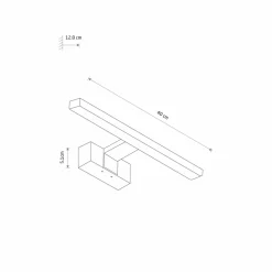 Sklep Kaja Prosty kinkiet łazienkowy LED 40cm 4000K 10676 CEZANNE LED | Kaja* Lampy Led