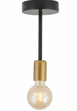 Sklep Kaja Prosty, sztywny zwis ze złotą oprawką, bez klosza SIG 32376 - GINO Flash Sale