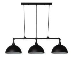 Sklep Kaja Przemysłowa, nietuzinkowa lampa nad stół ABR-RRR-3XE27 RETRO | Kaja czarny Outlet