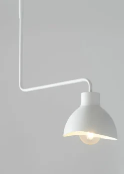 Sklep Kaja Punktowa, biała lampa na sztywnym wysięgniku SIG 32446 z serii HOLI biały Outlet