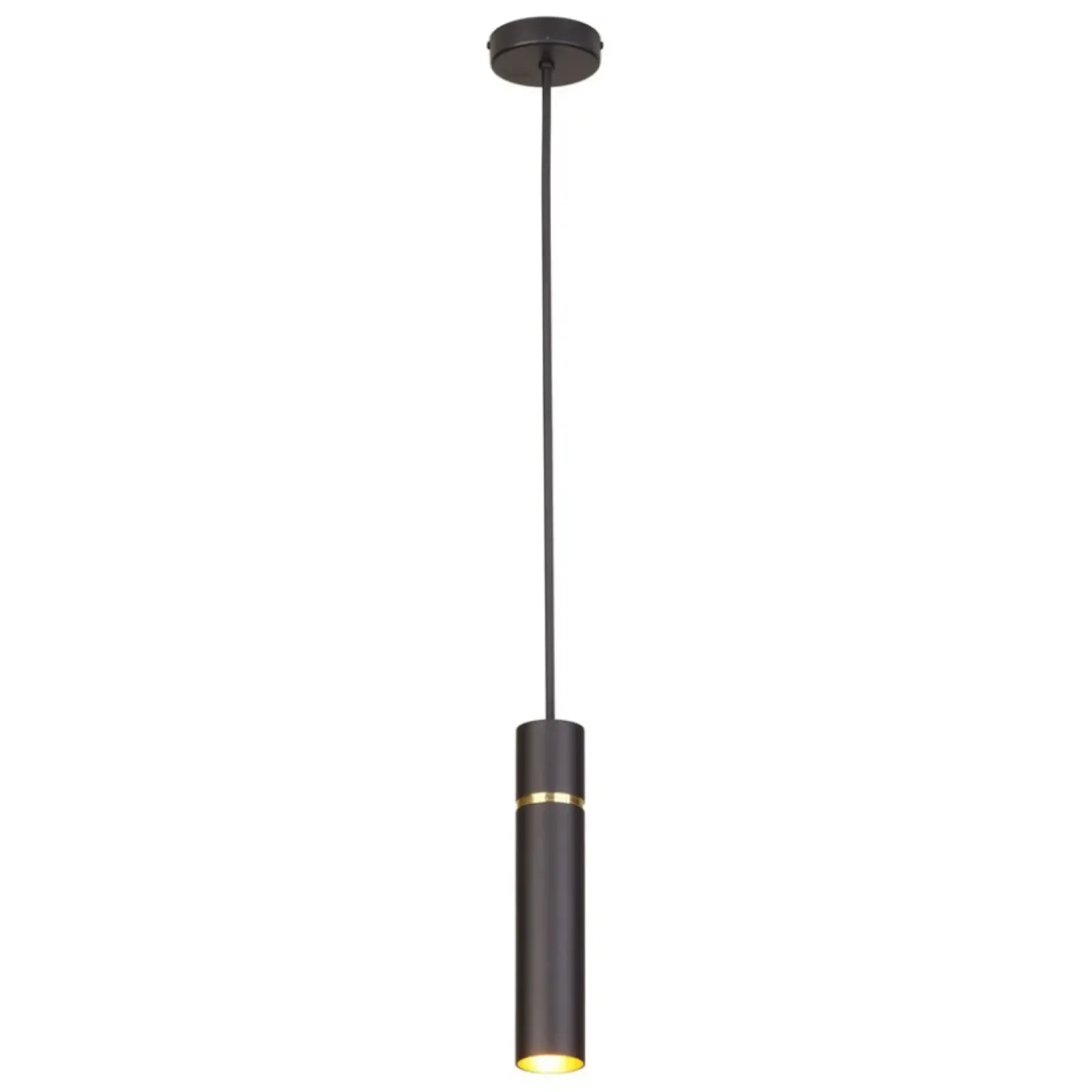 Sklep Kaja Punktowa, czarno-złota lampa wisząca tuba MZ5002 LYNX | Kaja Store
