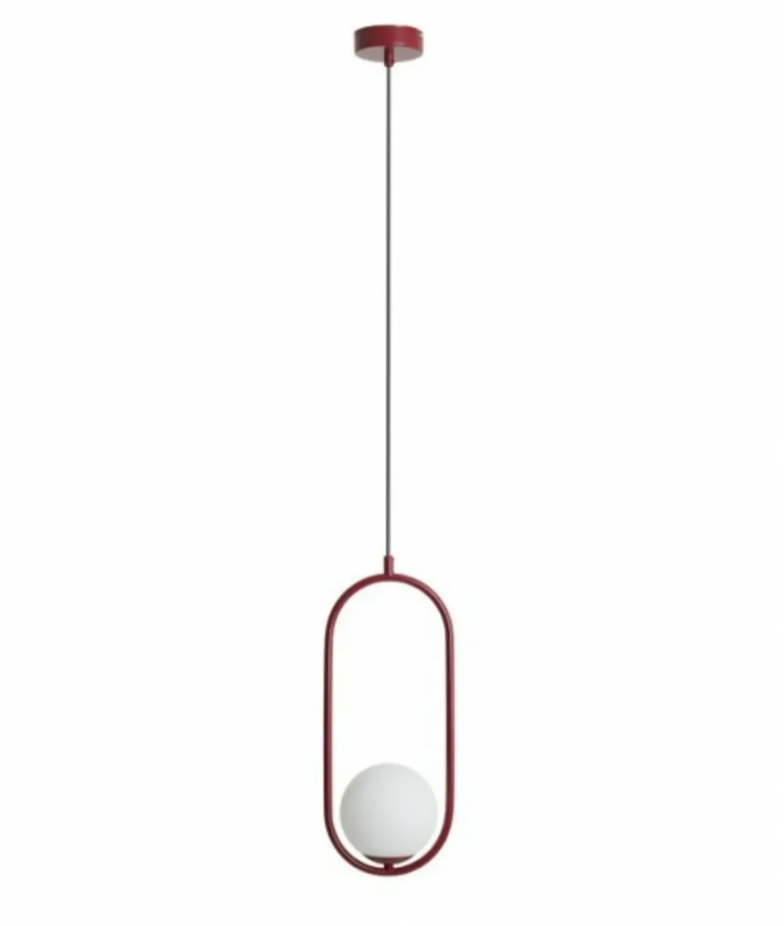Sklep Kaja Punktowa, czerwona lampa na regulowanym zwisie 1086G15 z serii RIVA Zadzwońporabattel.783200183(8-16)/mailsklep@kaja.com.pl Store