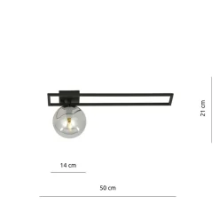 Sklep Kaja Punktowa lampa sufitowa z czarną ramką 1131/1C IMAGO | Kaja Online